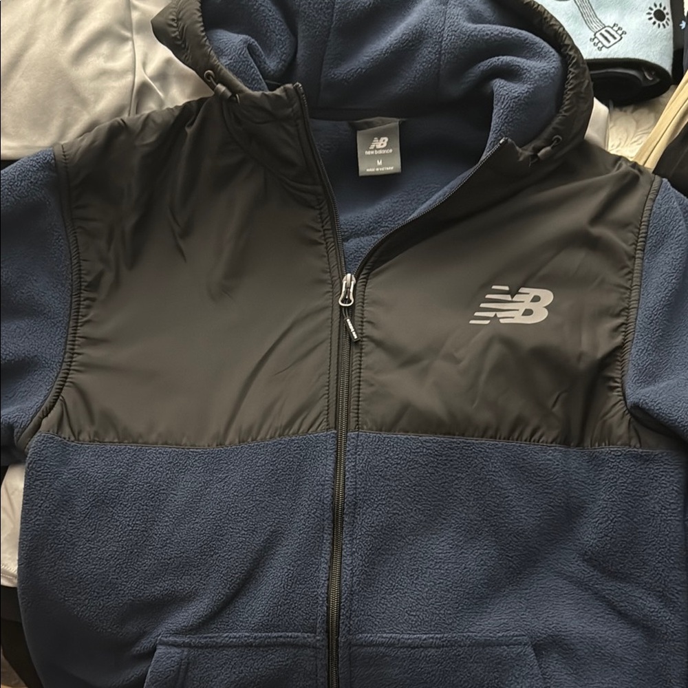 New Balance Blue and Black Puffer Jacket